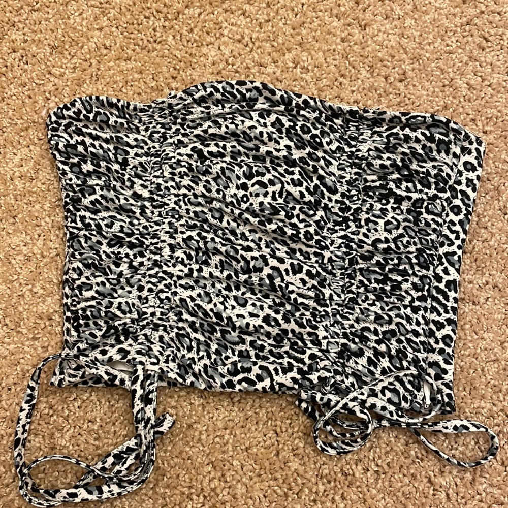 Cheetah print tube top